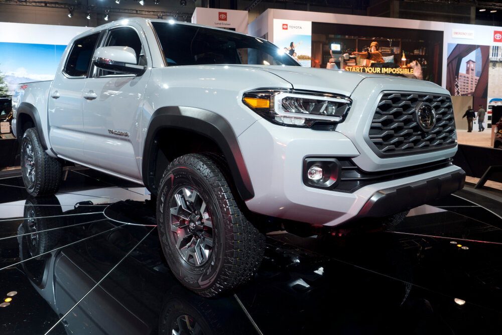 2019 Toyota Tacoma at the annual International auto show in Chicago, IL_shutterstock 1369452782