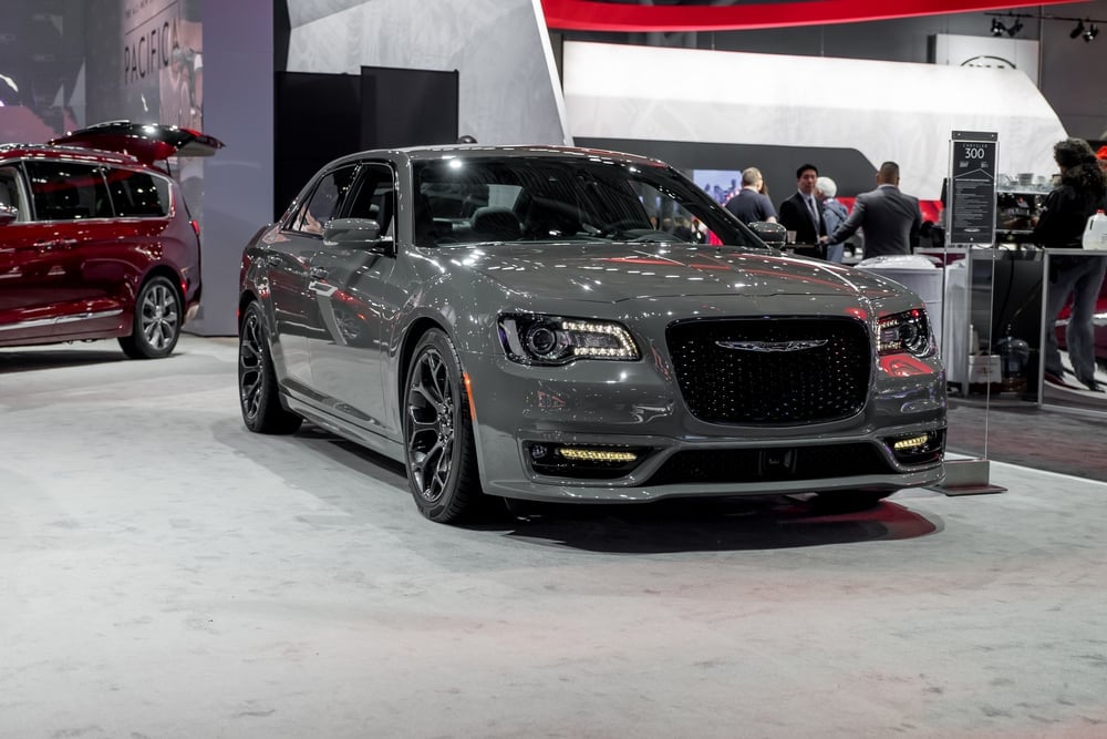 Chrysler 300 with a special edition gray paint.