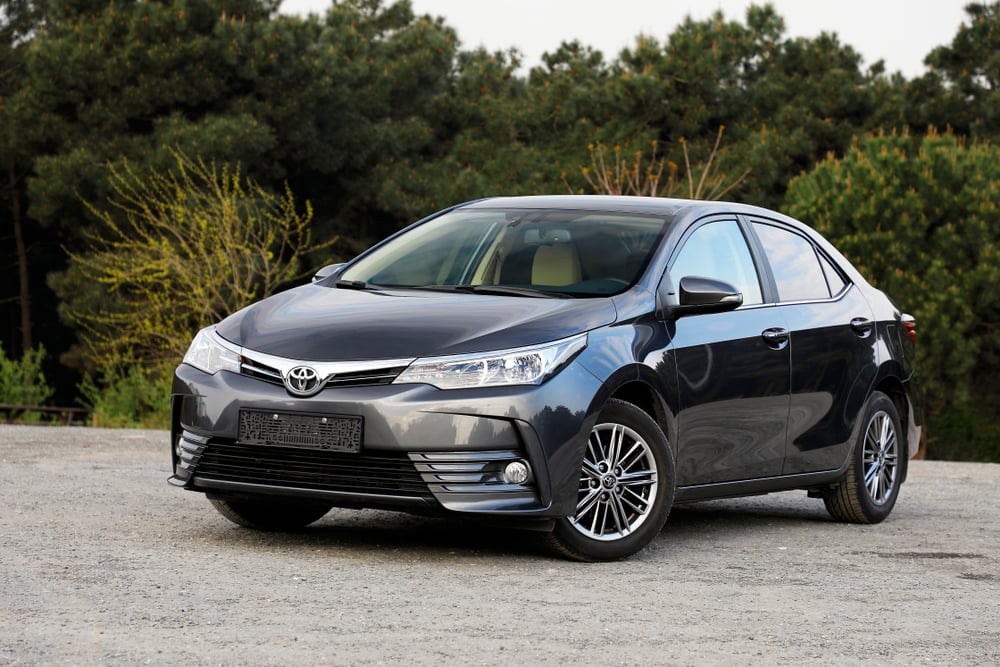 The Toyota Corolla Sedan is the best selling car in the world since its inception in 1966.