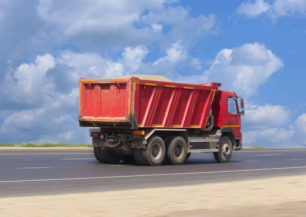 Example of 3 axle dump truck