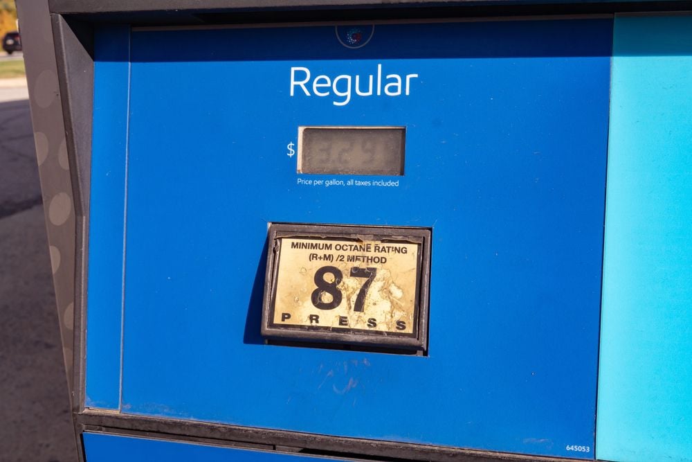 87 octane gas pump.