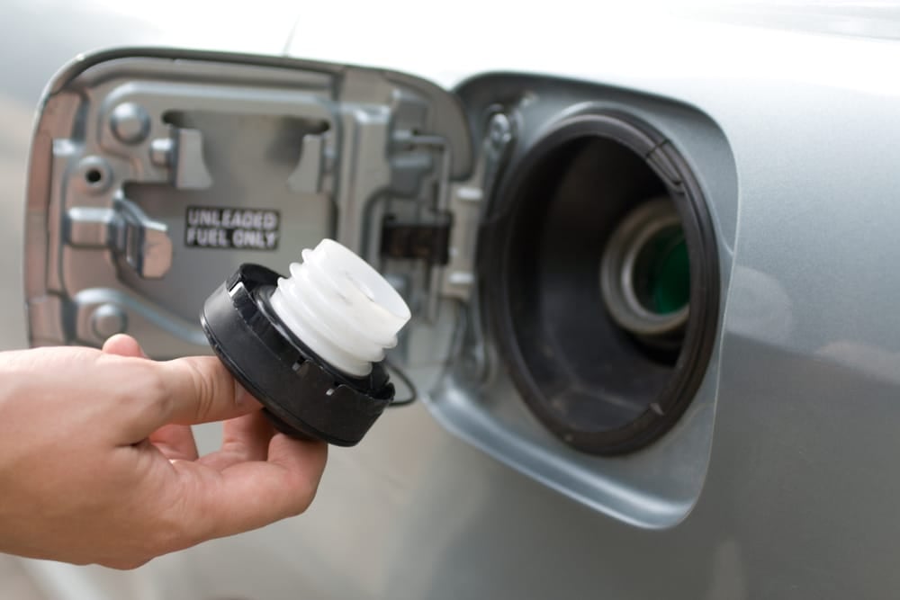 A faulty gas cap can cause a check engine light to turn on.