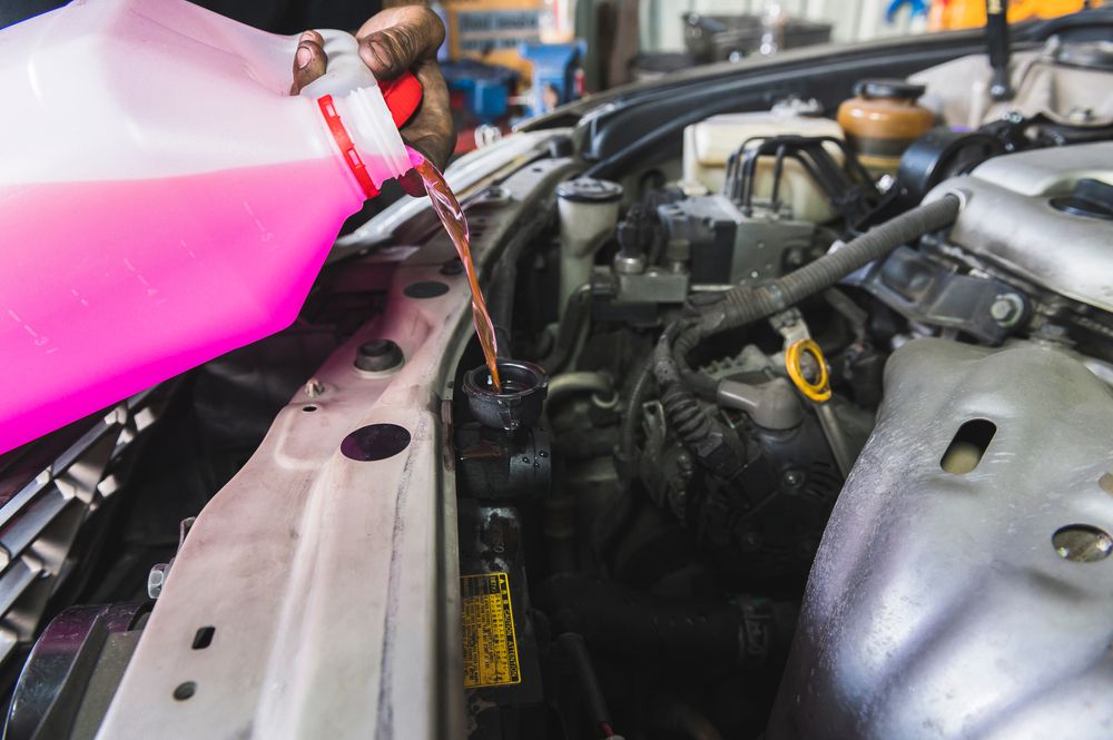 Adding coolant to radiator