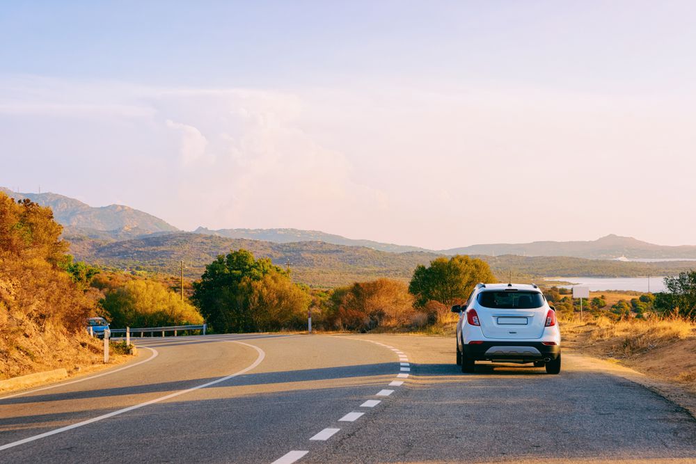 Braking while going downhill can load the brakes more than usual.