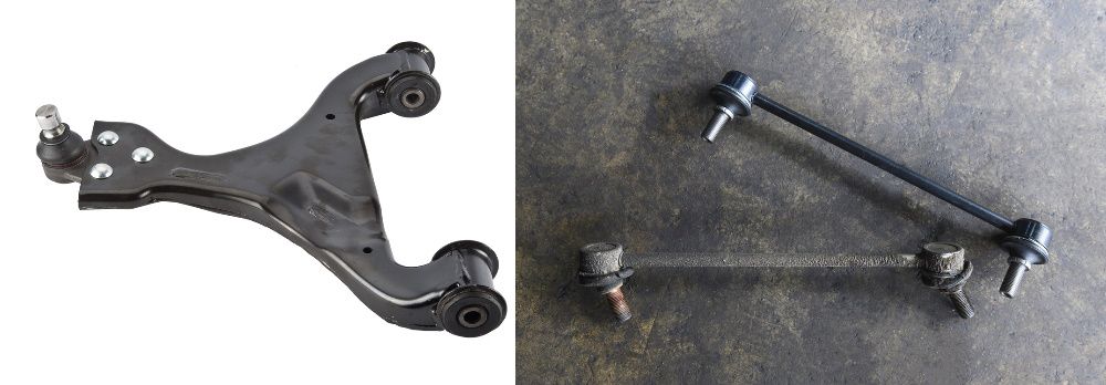 Car Lower Control  Vs. Sway Bar LinksArm