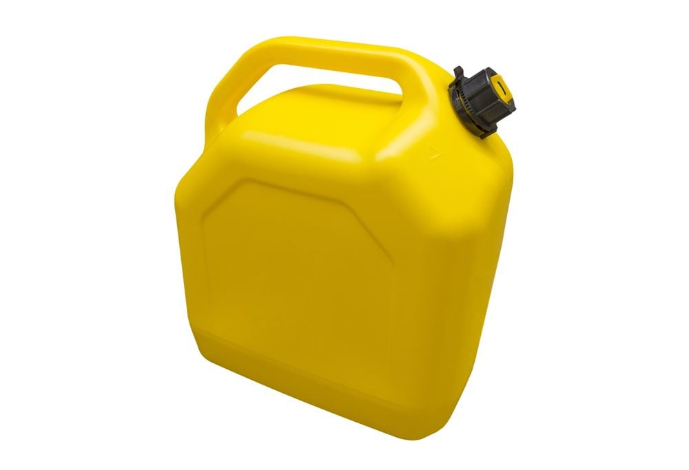 Diesel containers are yellow.