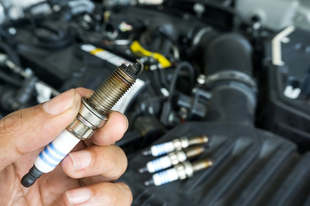 Fouled sparkplugs can be caused by old gas.