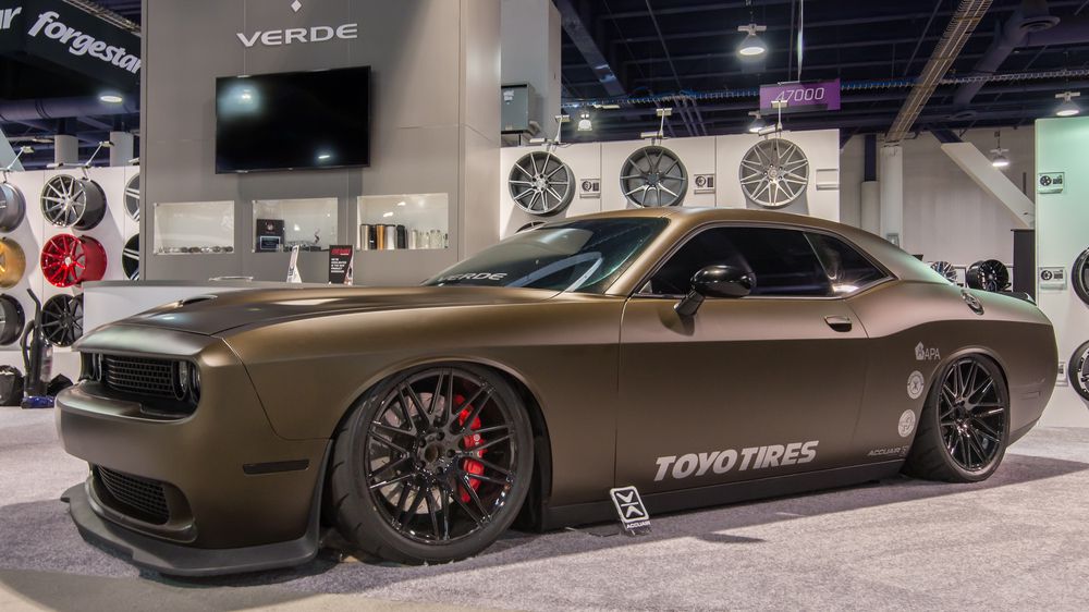 Lowered Dodge Challenger