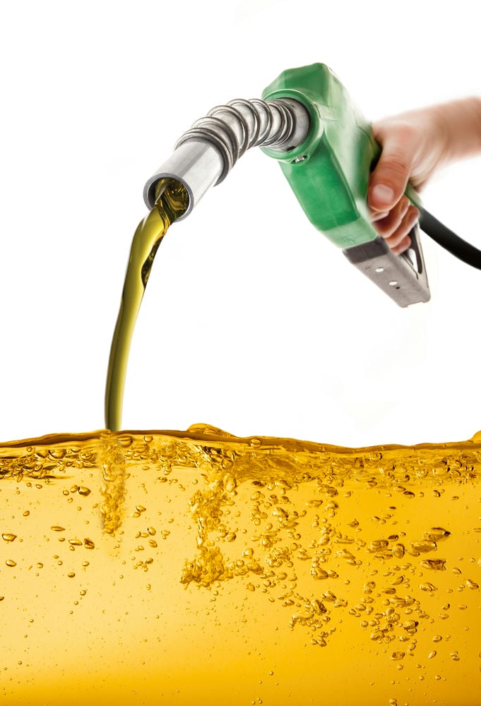 Old gas can be yellow in color.
