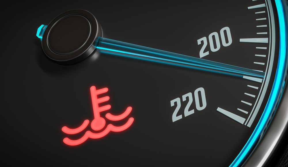 Oveheating temperature gauge