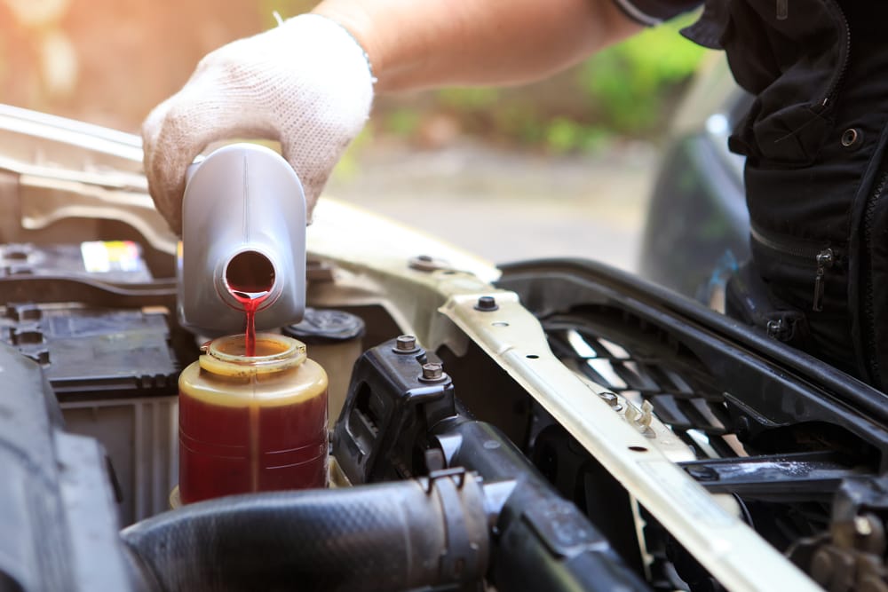 New power steering fluid is clear and translucent.