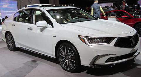 White 2018 Acura RLX at a car show