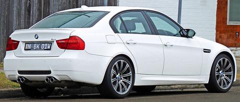 White 2010 BMW M3 